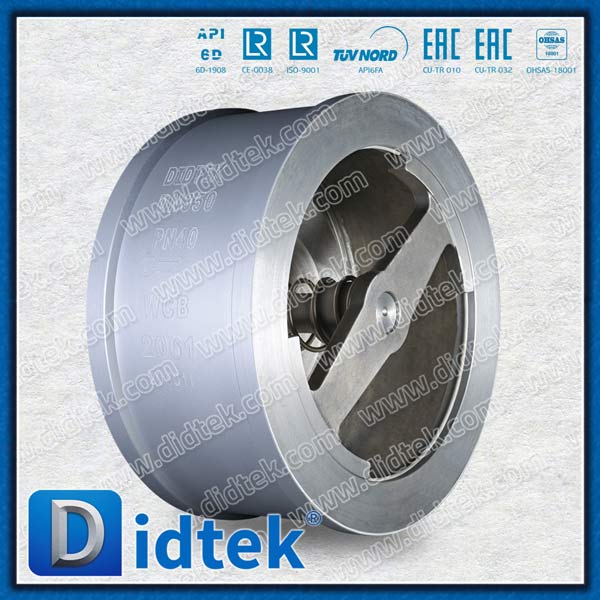 WCB DN350 PN40 Single Plate Lift Type Wafer Check Valve